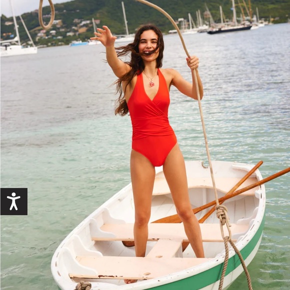 NWT Boden ruched swimsuit - Picture 2 of 9